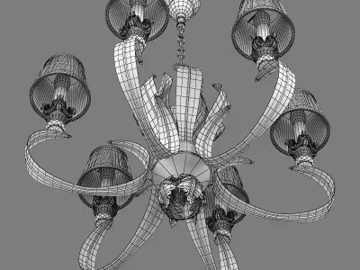 783061 Antiqua Lightstar Chandelier 3D model