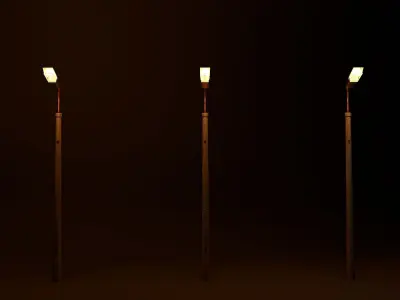 old street lamppost 3D model