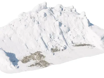 Snow wall Mountain  3D model