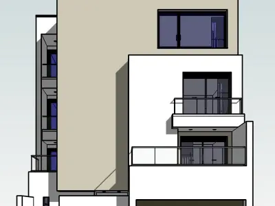 Modern villa 3D model