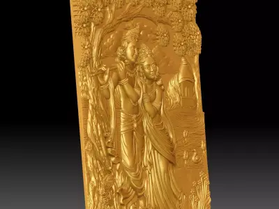 VenuSaadhya Eternal Flute Embrace 3D print model