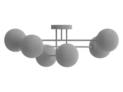 Glassy ceiling light 3D model
