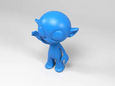 Alien  3D print model get
