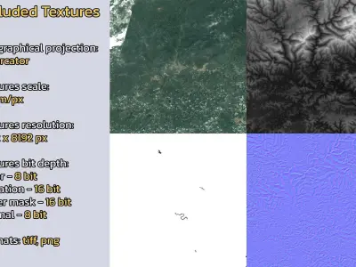 Bazhou China City Landscape 3D Model 3D model