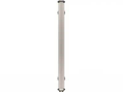 Classic Door Handle 06 Chrome Low-poly 3D model