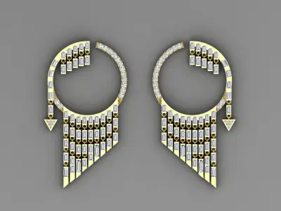 Earring 013 3D print model