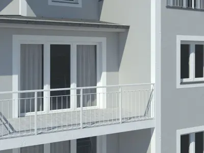 Condo Apartment Building 3D model