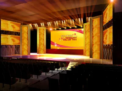 Stage party concert fashion catwalk T station  2 3D model