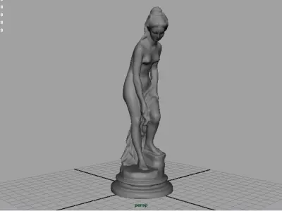 Venus at Bath Low-poly 3D model
