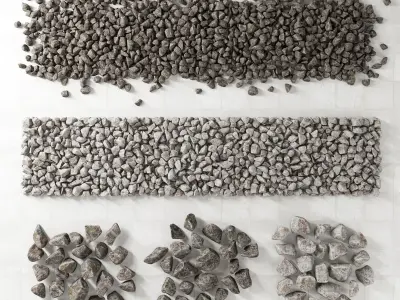 Rock stone granite  3D model