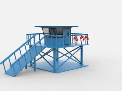 Lifeguard Tower 3D model