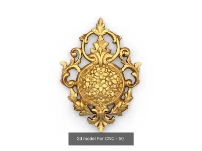 Acanthus Onlay Collection09 3D Model Pack