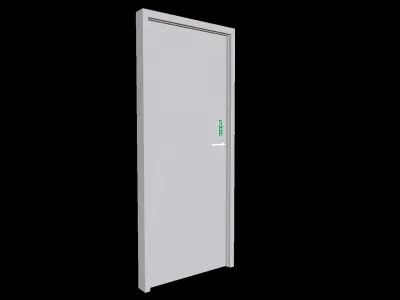 3D Door Low-poly 3D model purchase