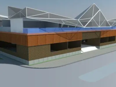 mercado xochinahuac Free 3D model