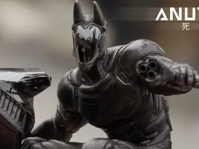 LOW POLY ROBOT -  ANUBIS - COMPLETE EDITION Low-poly 3D model