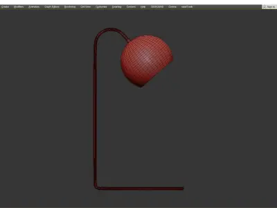 Salem Desk Lamp Low-poly 3D model