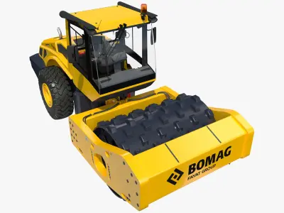 BOMAG BW226 PDH5 Single Drum Compactor New 3D model