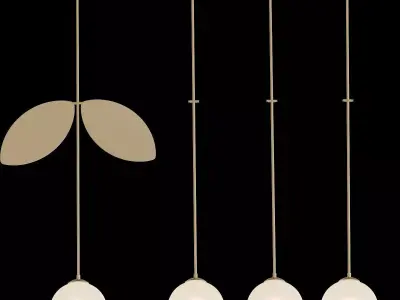 Areti Plant Pendant 3D model