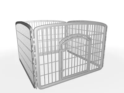 Humboldt Exercise Panel Door Play Pet Pen 3D model