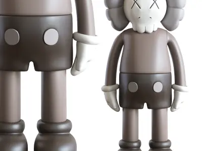 Kaws Four Foot Companion Brown 3D model
