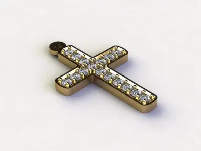 Jesus Christ Pendant light gold cad design 3D model