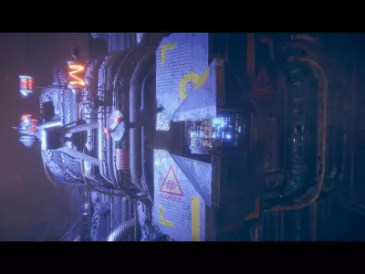 cyberpunk - Urban Steel  Low-poly 3D model