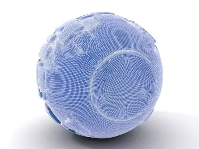 Scifi Sphere Model Pack with Futuristic Design Low-poly 3D model