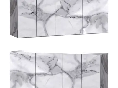 36e8 Sideboard White 3D model