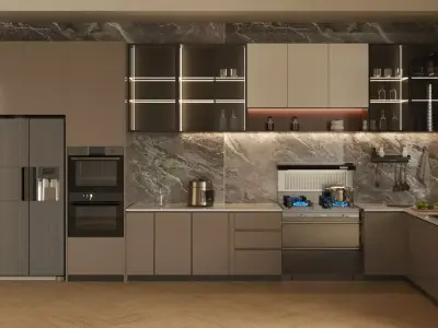 Italian   style kitchen 3D model