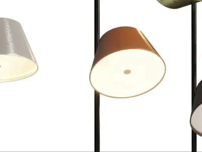 Marset Tam Tam floor  light Low-poly 3D model