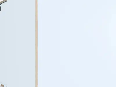 METOD Corner base cabinet frame Low-poly 3D model