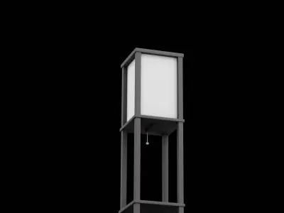 Street Lamp Furniture Low-poly 3D model buy