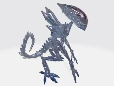 Crystal alien 3D model