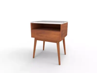 Deryan End Table Set with Storage 3D model