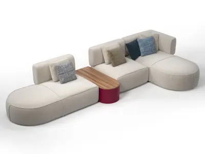 553 Bowy 24 70 10 51 Modular Sofa 3D model
