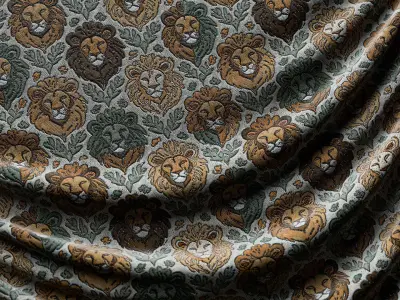 Lions Cloth Material - Texture Pack - Material Pack  Texture