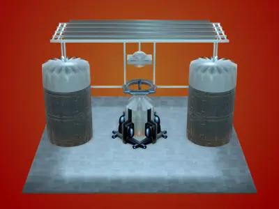 Sci-Fi Structure VI 3D model