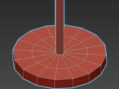 XY180 floor lamp with base 3D model