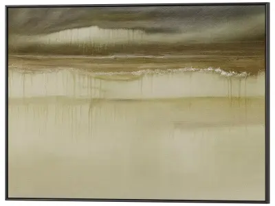 Set of 3 Abstract Paintings in Frames 3D model 132