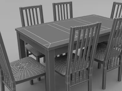 Interior Props Pack Low-poly 3D model