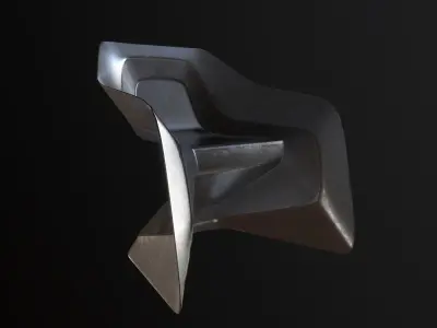 Sci-fi Chair Low-poly 3D model