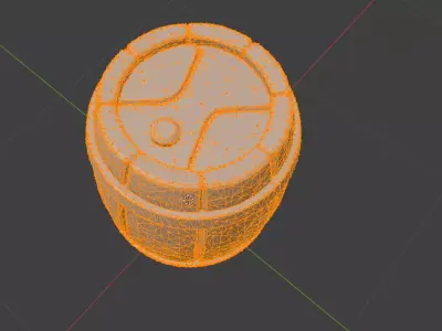 Barrel 3D Model Low-poly 3D model