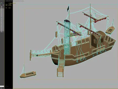 Pirate Ship Playground Adventure Set 3D model