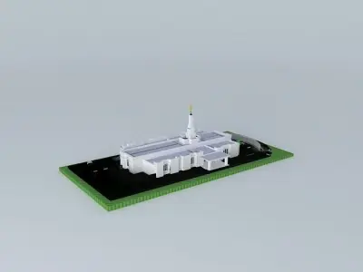LDS. Temple Louisville Kentucky. Templo Mormon. 76th operatin... Free 3D model