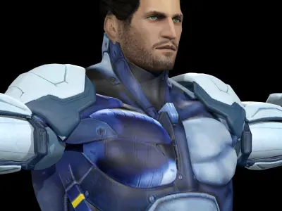 Cyborg Rig - Face include 3D model