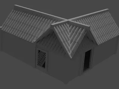 Indian hut 3D model