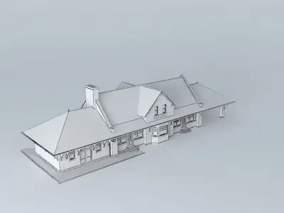 Wausau depot House Free 3D model