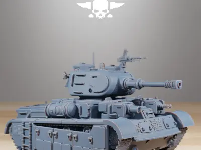 GrimGuard Heavy Battle Tank 3D print model