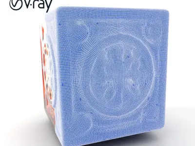 Ornate Illuminated Cube Model Pack Texture