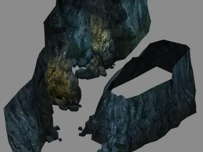 Inside the mountain - cave 01 3D model
